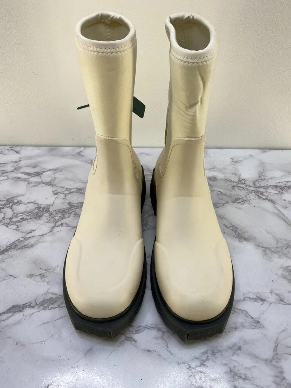 Off-White Graphic Printed Round Toe Ankle Boots SZ 10 ''40''